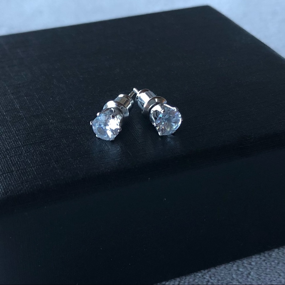 Cubic Zirconia Stud Earrings ~ Brand New!